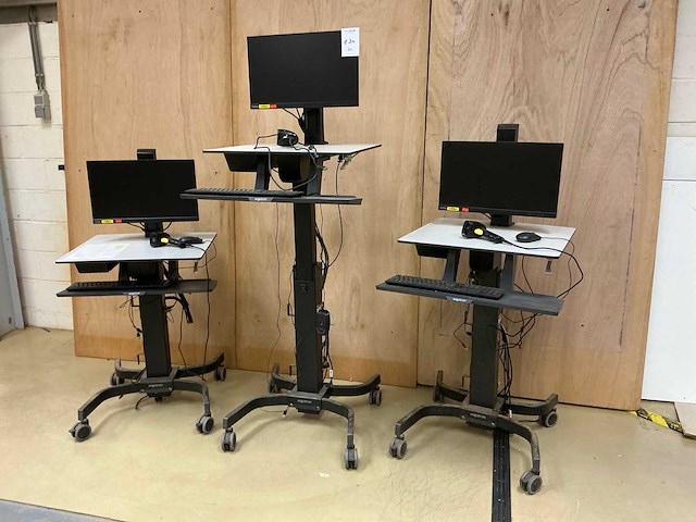 Ergotron mobiel werkstation voor computers (3x) - afbeelding 1 van  20