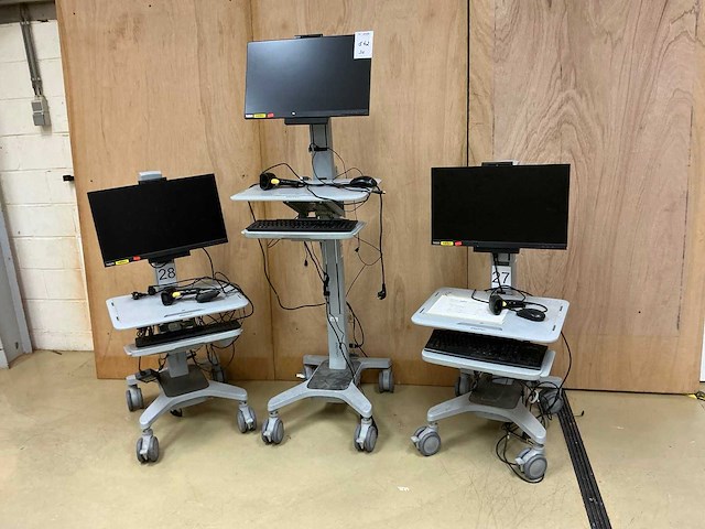 Ergotron mobiel werkstation voor computers (3x) - afbeelding 1 van  15