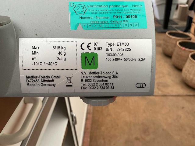 Erica 1300 etm03 weegschaal - afbeelding 3 van  3
