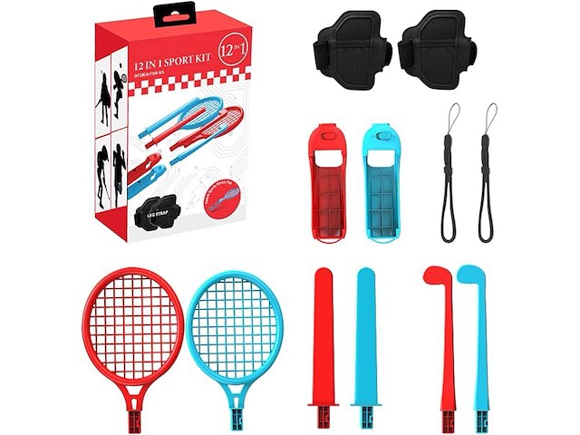 Ermorgen 12in1 accessoire kit voor nintendo switch - afbeelding 1 van  6