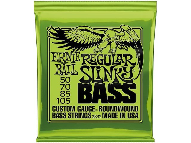 Ernie ball regular slinky nickel wound elektrische basgitaarsnaren - afbeelding 3 van  3