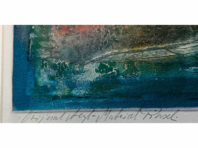 Ernst peter rade - origineel - abstracte stad - topwerk - afbeelding 2 van  12
