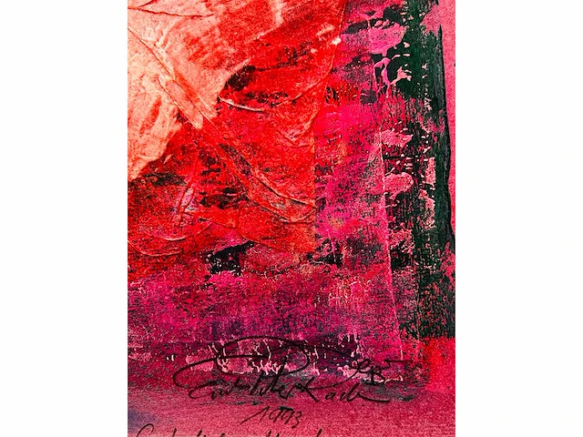 Ernst peter rade - origineel - abstracte stad - topwerk - afbeelding 4 van  12