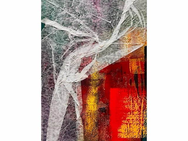Ernst peter rade - origineel - abstracte stad - topwerk - afbeelding 11 van  12