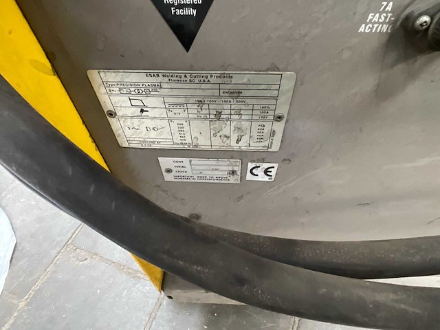 Esab - precision plasma 100a - plasmasnijmachine - afbeelding 8 van  12