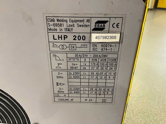 Esab lhp 250 lasapparaat - afbeelding 5 van  5