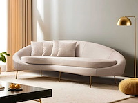 Eses 3-zitsbank | beukenhout / spaanplaat | beige - afbeelding 1 van  4
