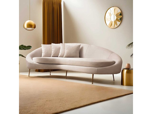 Eses 3-zitsbank | beukenhout / spaanplaat | beige - afbeelding 2 van  4