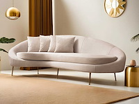 Eses 3-zitsbank | beukenhout / spaanplaat | beige - afbeelding 2 van  4