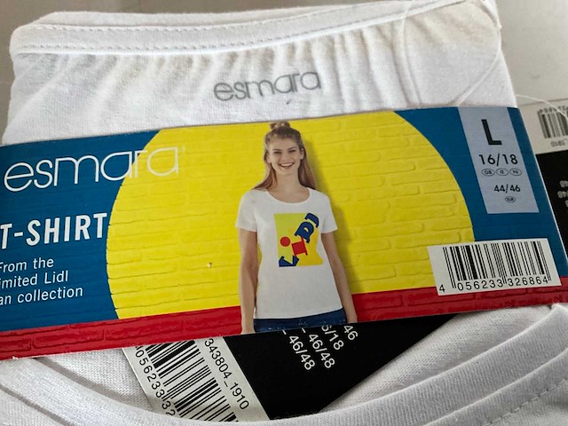 Esmara lidl fan collectie t-shirts diverse maten (20x) - afbeelding 6 van  7