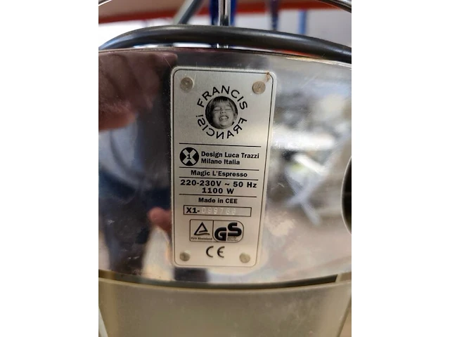 Espresso machine francis 220-230v, 1100w - afbeelding 4 van  4