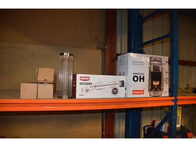 Espresso machine rombouts, rotisserie grillguru, voederkooi 3x - afbeelding 1 van  9
