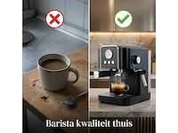 Espressomachine excalsa pistonmachine 20 bar - afbeelding 7 van  7