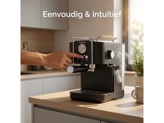 Espressomachine excalsa pistonmachine 20 bar - afbeelding 3 van  7