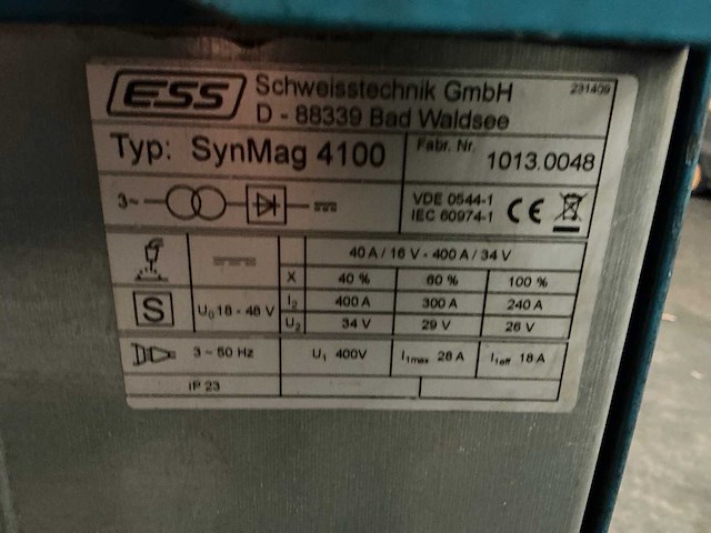 Ess synmag 4100 mig lasapparaat - afbeelding 7 van  7