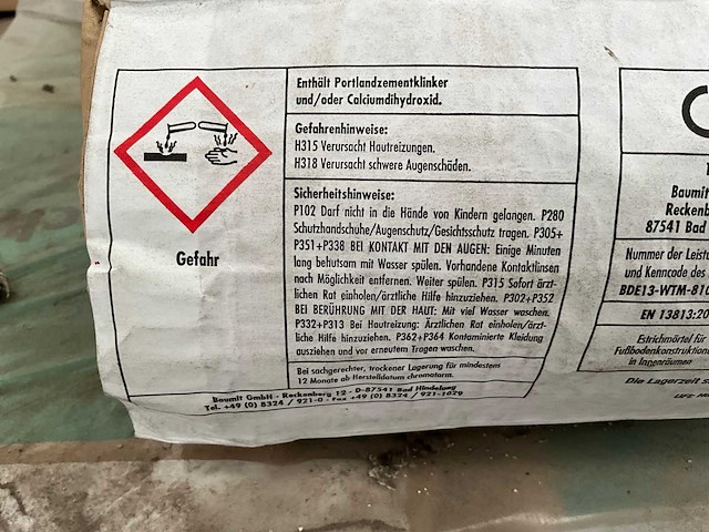 Estrichbeton beton chape grote voorraad droge beton zakken - afbeelding 4 van  5