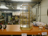 Etagère in koper en glas - afbeelding 1 van  1