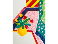 Etienne elias - interieur met lamp - kleurenzeefdruk - afbeelding 10 van  10