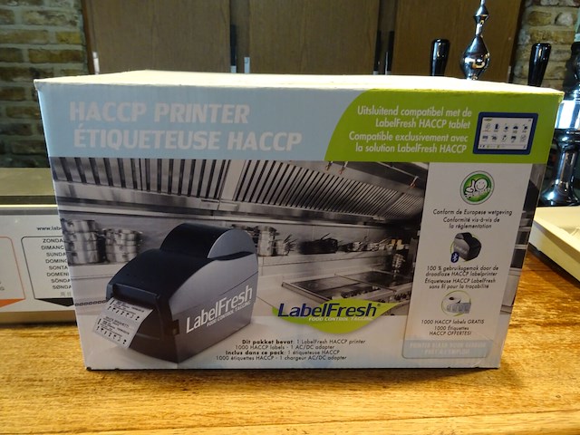 Etiketprinter labelfresh + inox labelhouder labelfresh - afbeelding 2 van  6