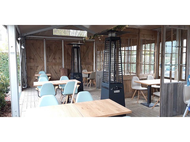 Etna - pellet terrasverwarmer - gelakt staal (6x) - afbeelding 1 van  3