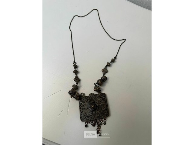 Etnisch juweel zilver - afbeelding 2 van  3