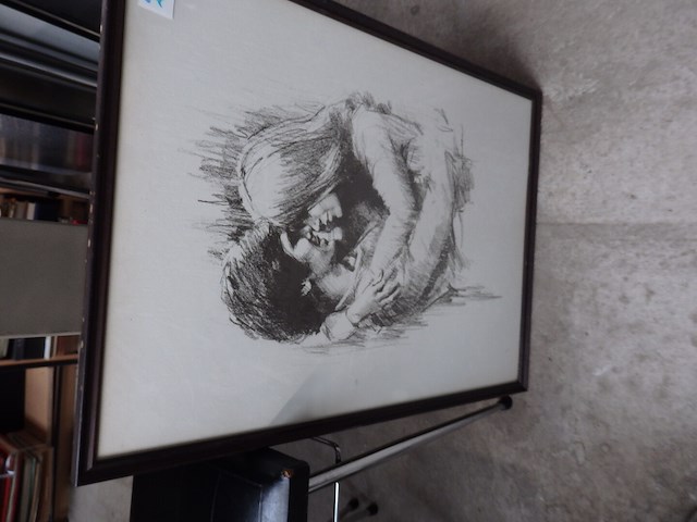 Ets + kader bloem - afbeelding 1 van  2