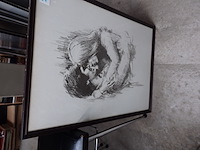 Ets + kader bloem - afbeelding 1 van  2