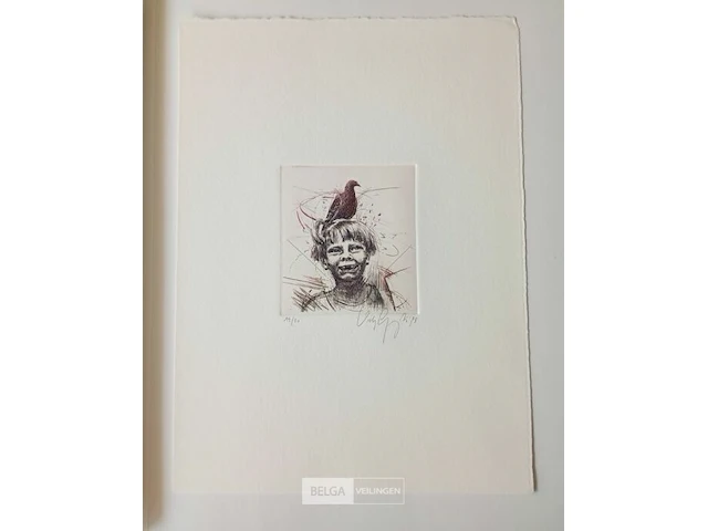 Ets, vicky gruyters, kind en duif - afbeelding 1 van  3