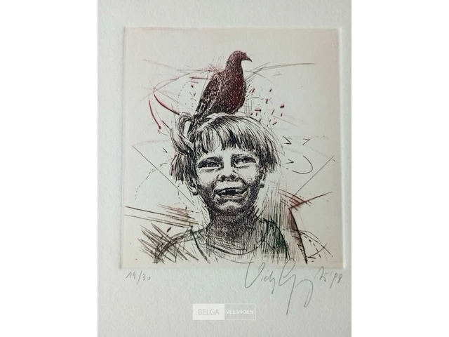 Ets, vicky gruyters, kind en duif - afbeelding 2 van  3