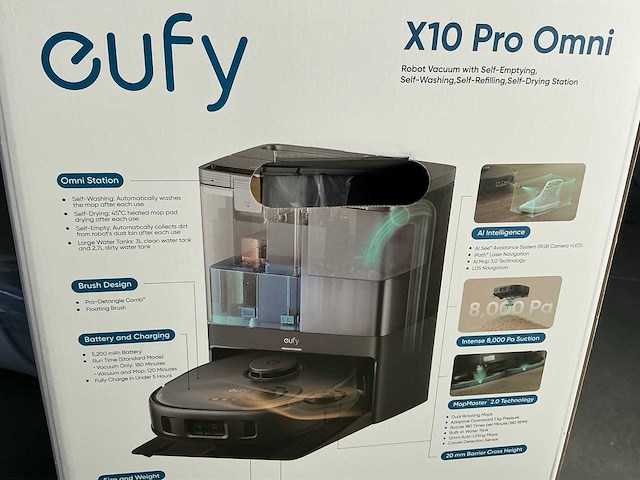 Eufy x10 pro omni robotstofzuiger - afbeelding 2 van  3