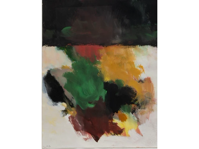 Eugene brands (1913-2002), ‘kosmische cyclus’, gouache on paper 50 x 40 cm. (19.67 x 15 3/4 in.), frame: 78.5 x 66.5 cm. (30.91 x 26.17 in.) - afbeelding 1 van  5