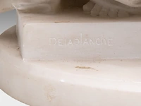 Eugène delaplanche (1836-1891), 'l'éducation maternelle', carrara marble group 53 cm. (20.87 in.) - afbeelding 8 van  8