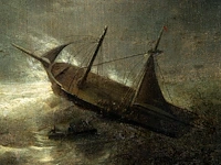 Eugène isabey (1803-1886), ships in a storm by night, 184?, oil on canvas 58 x 77 cm. (22.82 x 30.30 in.), frame: 78 x 97 cm. (30.71 x 38.18 in.) - afbeelding 6 van  7