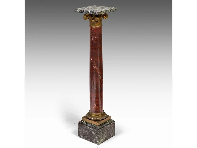 Eugène marioton (1854-1933), 'vainqueur' (1895), patinated bronze on a marble column the bronze: 74 cm. (29.12 in.), with marble column: 199 cm. (78.34 in.) - afbeelding 2 van  12