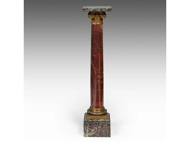 Eugène marioton (1854-1933), 'vainqueur' (1895), patinated bronze on a marble column the bronze: 74 cm. (29.12 in.), with marble column: 199 cm. (78.34 in.) - afbeelding 3 van  12