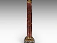 Eugène marioton (1854-1933), 'vainqueur' (1895), patinated bronze on a marble column the bronze: 74 cm. (29.12 in.), with marble column: 199 cm. (78.34 in.) - afbeelding 3 van  12