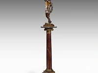 Eugène marioton (1854-1933), 'vainqueur' (1895), patinated bronze on a marble column the bronze: 74 cm. (29.12 in.), with marble column: 199 cm. (78.34 in.) - afbeelding 11 van  12