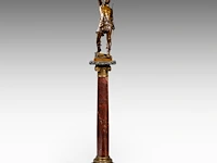 Eugène marioton (1854-1933), 'vainqueur' (1895), patinated bronze on a marble column the bronze: 74 cm. (29.12 in.), with marble column: 199 cm. (78.34 in.) - afbeelding 12 van  12