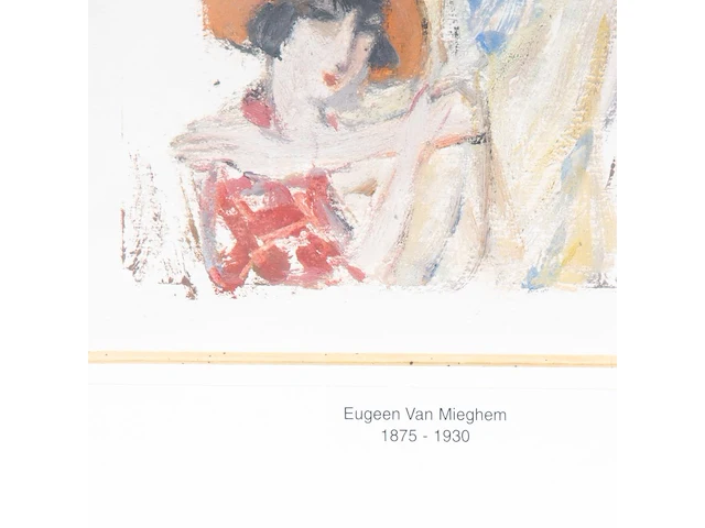 Eugene van mieghem (1875-1930), mother and child, ca. 1927, monotype 20 x 16 cm. (7.87 x 6.29 in.), frame: 47.5 x 42.5 cm. (18.69 x 16.73 in.) - afbeelding 4 van  8