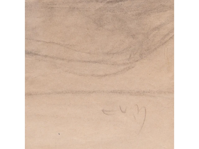 Eugene van mieghem (1875-1930), reclining nude, charcoal drawing, 26 x 41 cm. (10.24 x 16.14 in.), frame: 34 x 49 cm. (13.39 x 19.28 in.) - afbeelding 4 van  6