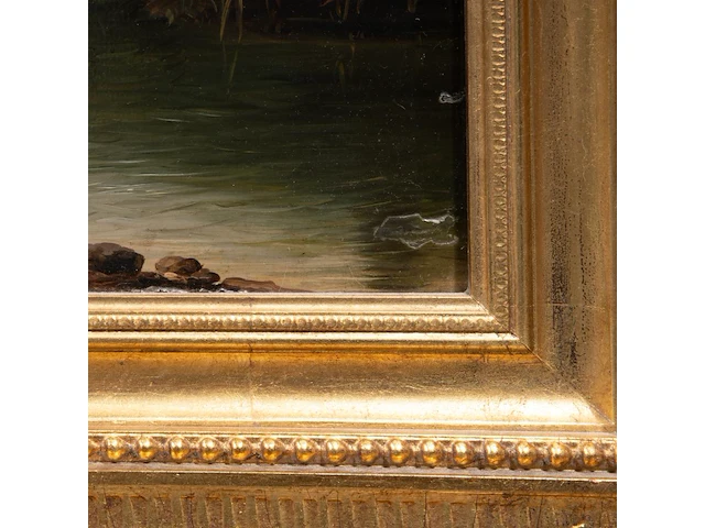 Eugène verboeckhoven (1798-1881), landscape with cow, 1852, oil on mahogany 67 x 55 cm. (26.37 x 21.64 in.), frame: 96 x 84 cm. (37.79 x 33.07 in.) - afbeelding 5 van  6