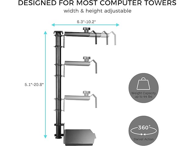 Eureka ergonomic pc-houder - afbeelding 2 van  4