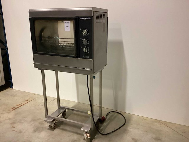 Euro-grill kippenspit tg 101 met mandjes bak- en grillapparaat - afbeelding 2 van  7