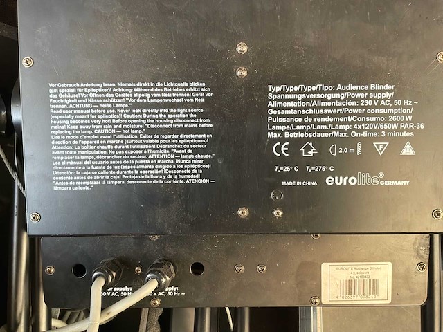 Euro light blinder 4 spot - set van 2 blinders - afbeelding 4 van  7