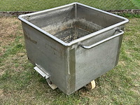 Eurobin - eurobin verrijdbare inox bak-wagen - afbeelding 1 van  1