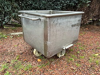 Eurobin verrijdbare inox bak-wagen - afbeelding 1 van  7
