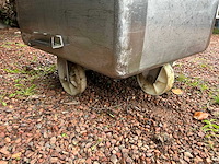 Eurobin verrijdbare inox bak-wagen - afbeelding 4 van  7