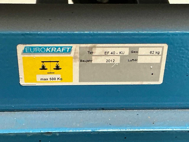 Eurokraft ef 40-ku platenkar - afbeelding 5 van  5