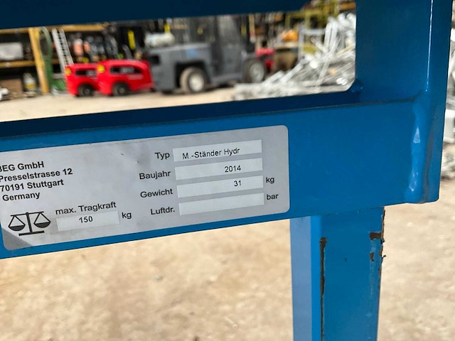 Eurokraft roltafels (4x) - afbeelding 10 van  10