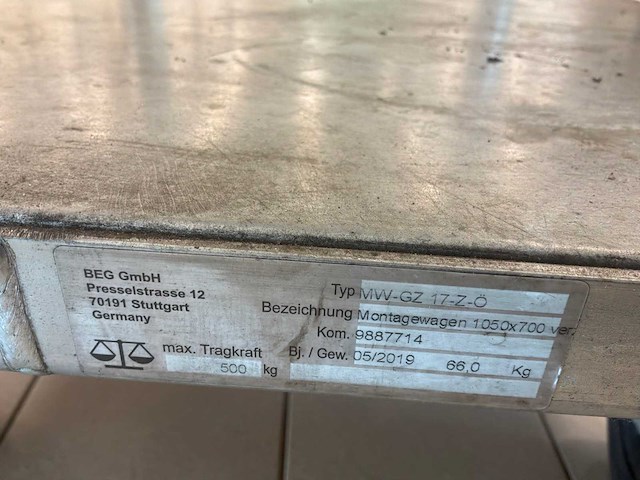 Eurokraft transportkar 2 niveaus - afbeelding 4 van  4